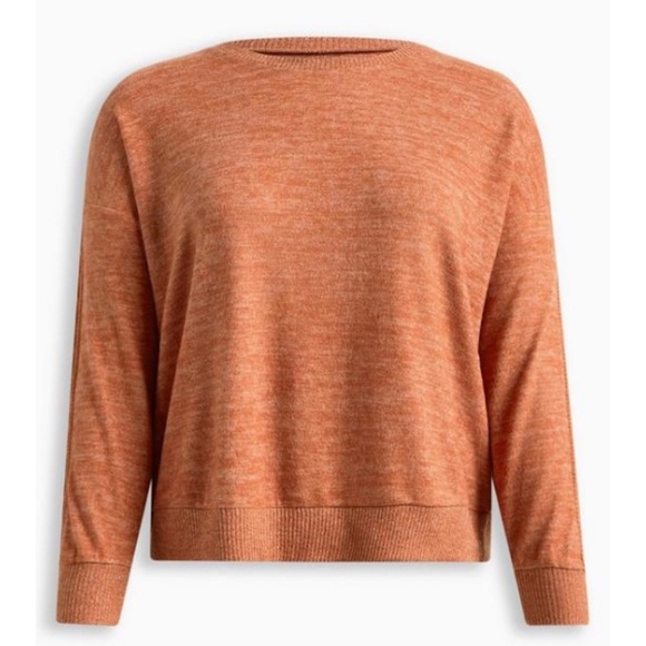 🆕 Soft Plush Long Sleeve Cable Trim Lounge Sweatshirt 3 3X 22 24 NWT Torrid New - Picture 4 of 5